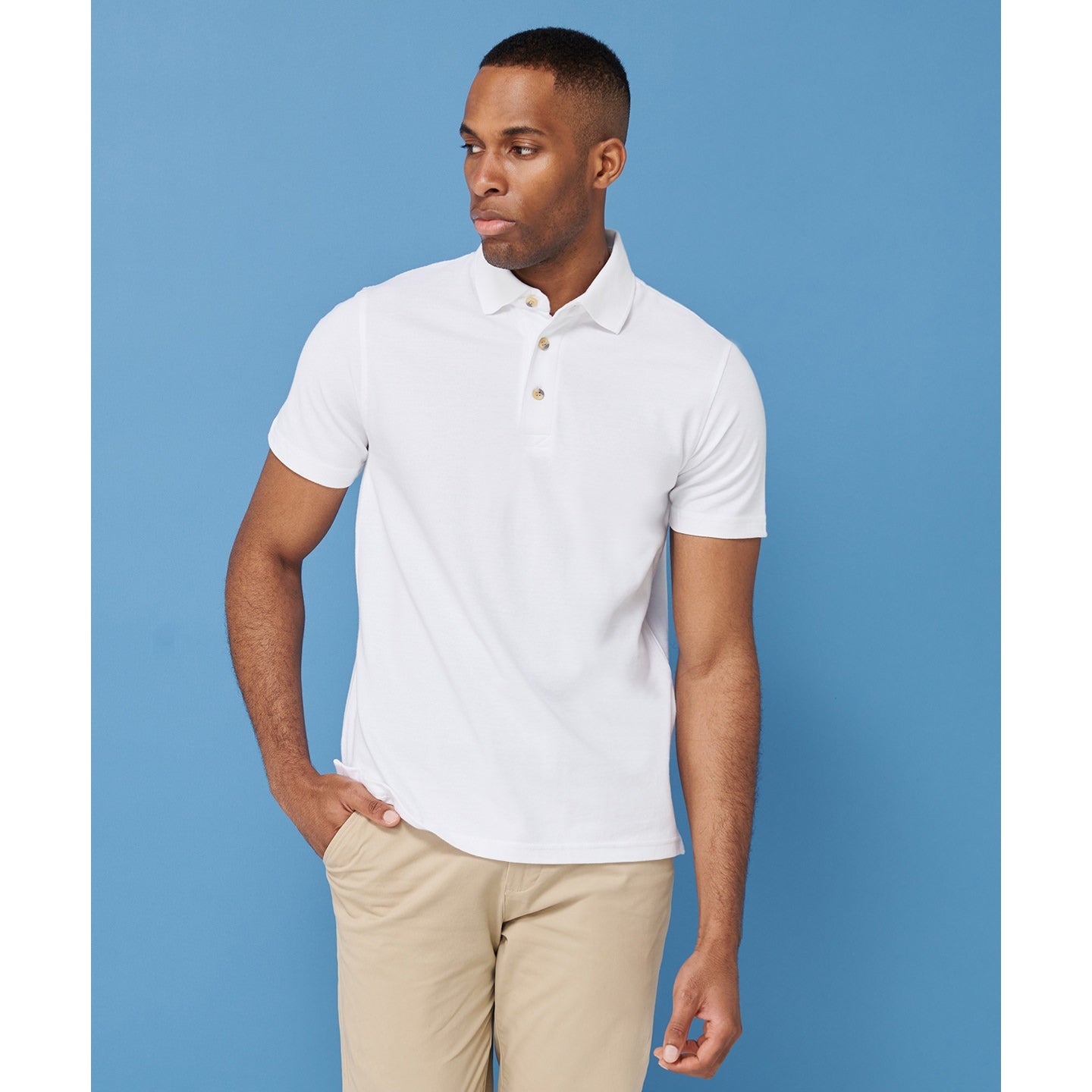 Henbury Classic Cotton Piqué Polo With Stand-Up Collar