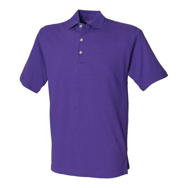 Henbury Classic Cotton Piqué Polo With Stand-Up Collar