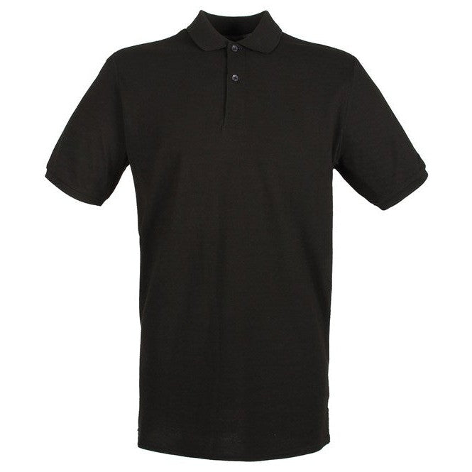 Henbury Micro-Fine Piqué Polo Shirt - Black*