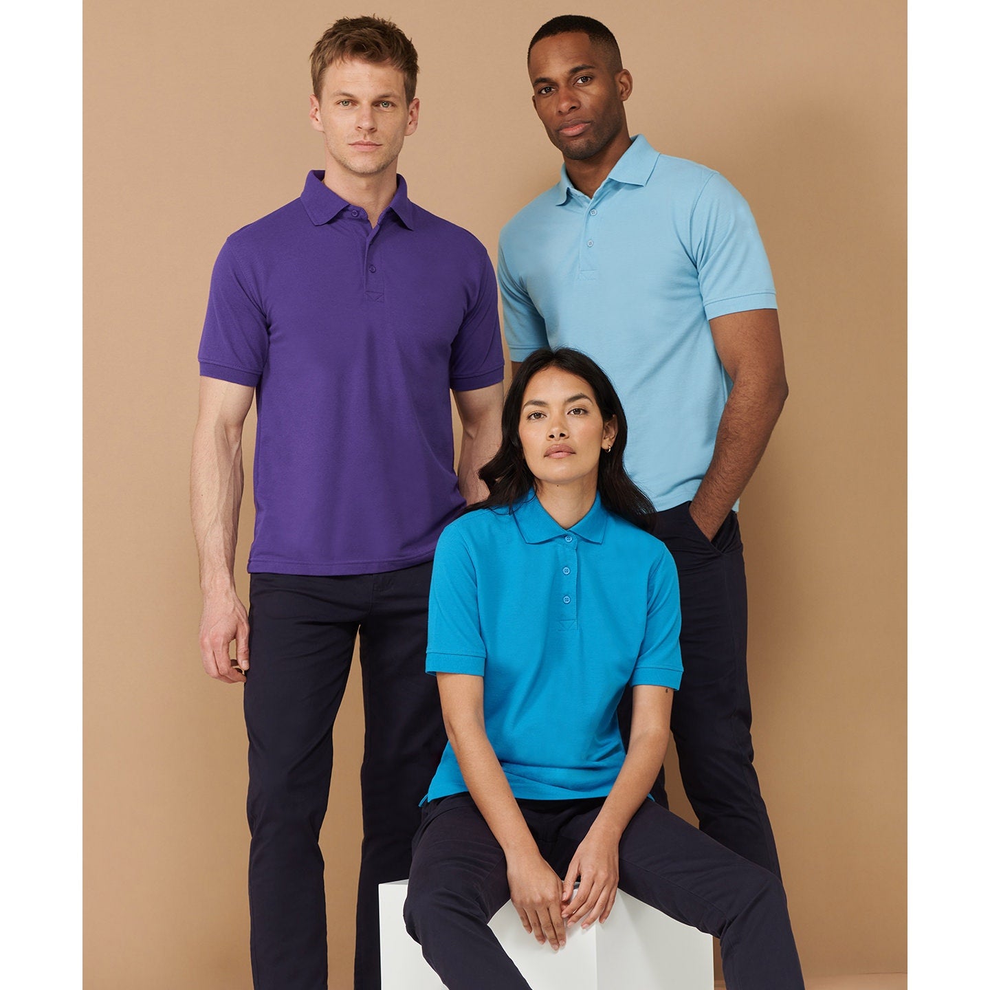 Henbury 65/35 Classic Piqué Polo Shirt - Heather Grey*