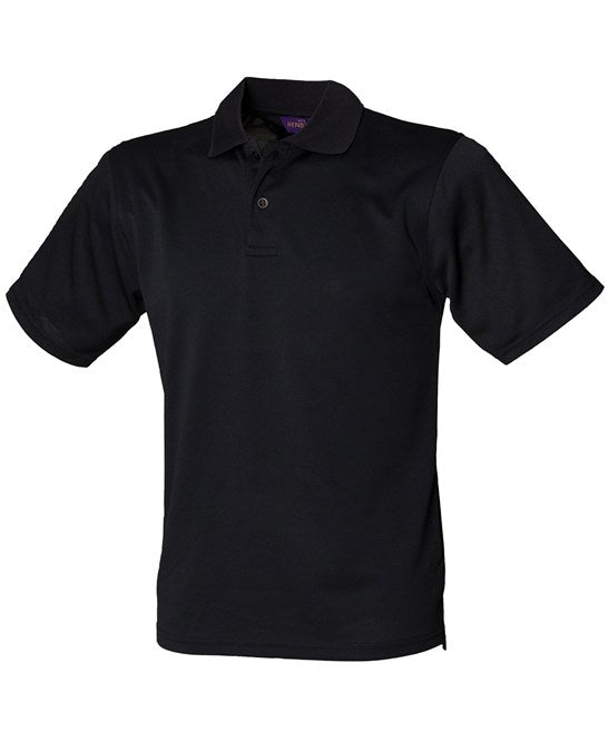 Henbury Coolplus® Polo Shirt - Black*