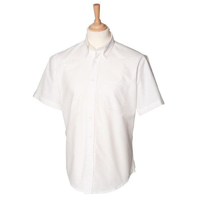 Henbury Short Sleeve Classic Oxford Shirt