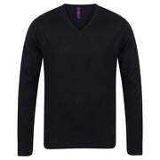 Henbury 12 Gauge V-Neck Jumper