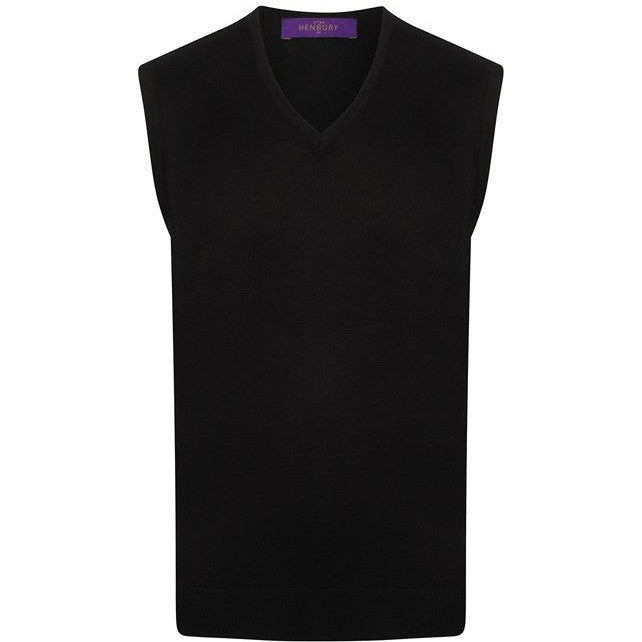 Henbury Sleeveless V-Neck Jumper
