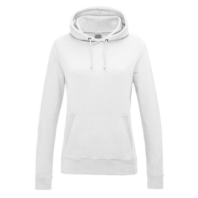 Awdis Just Hoods Women's College Hoodie - Arctic White