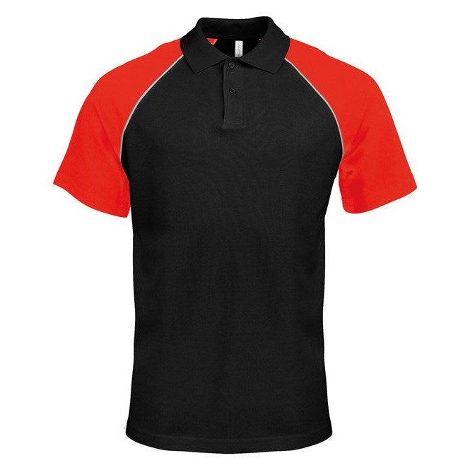Kariban Polo Baseball Contrast Polo Shirt