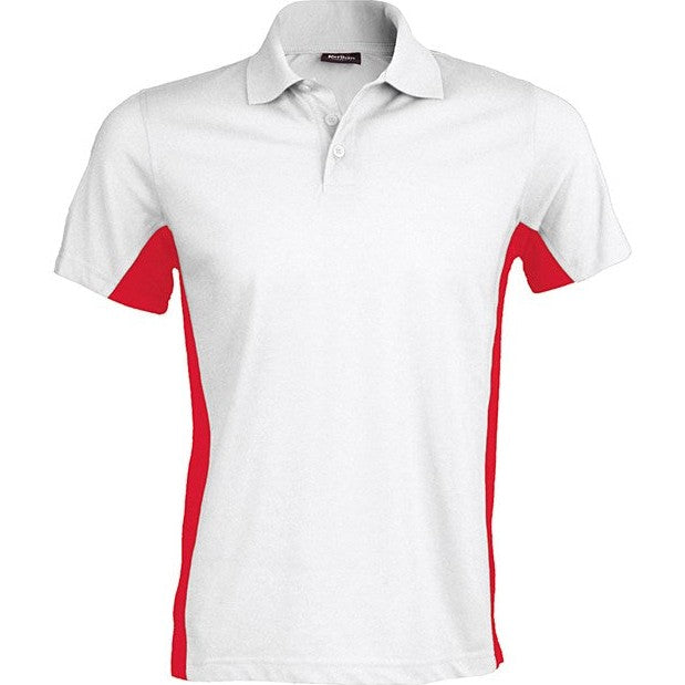 Kariban Flags Short Sleeve Bi-Colour Polo Shirt