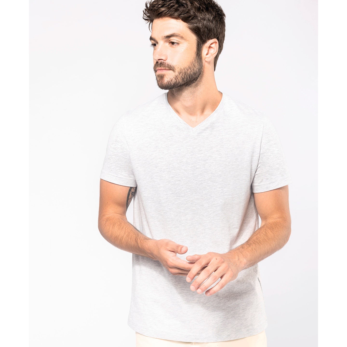 Kariban Men's Short-Sleeved V-Neck T-Shirt