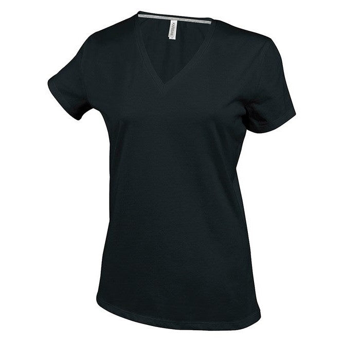 Kariban Ladies' Short-Sleeved V-Neck T-Shirt