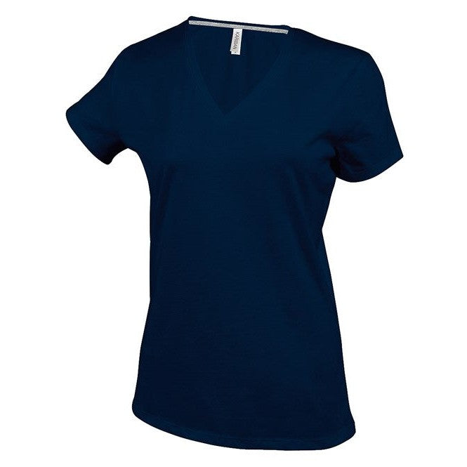 Kariban Ladies' Short-Sleeved V-Neck T-Shirt