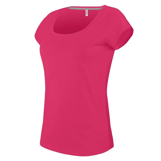 Kariban Ladies Boat Neck Short-Sleeved T-Shirt