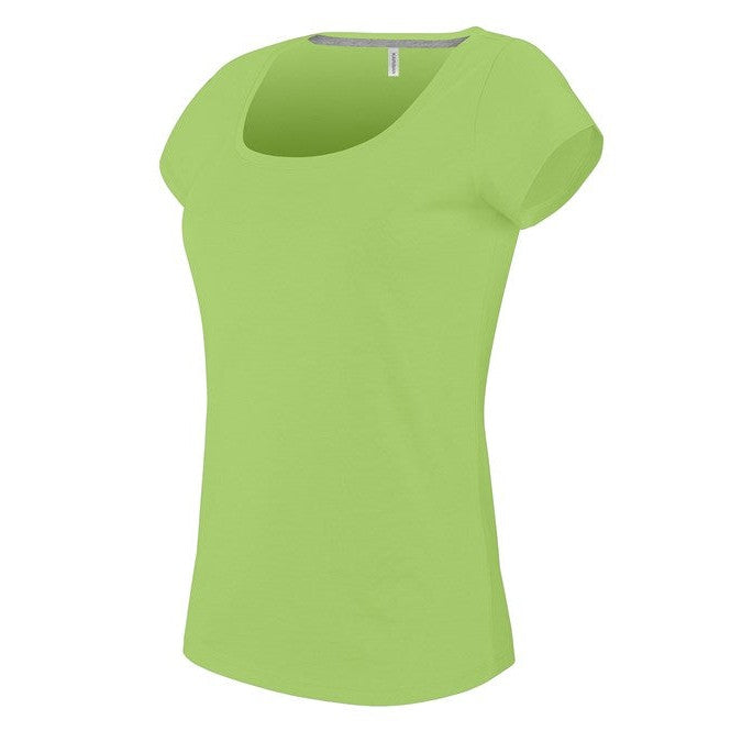 Kariban Ladies Boat Neck Short-Sleeved T-Shirt