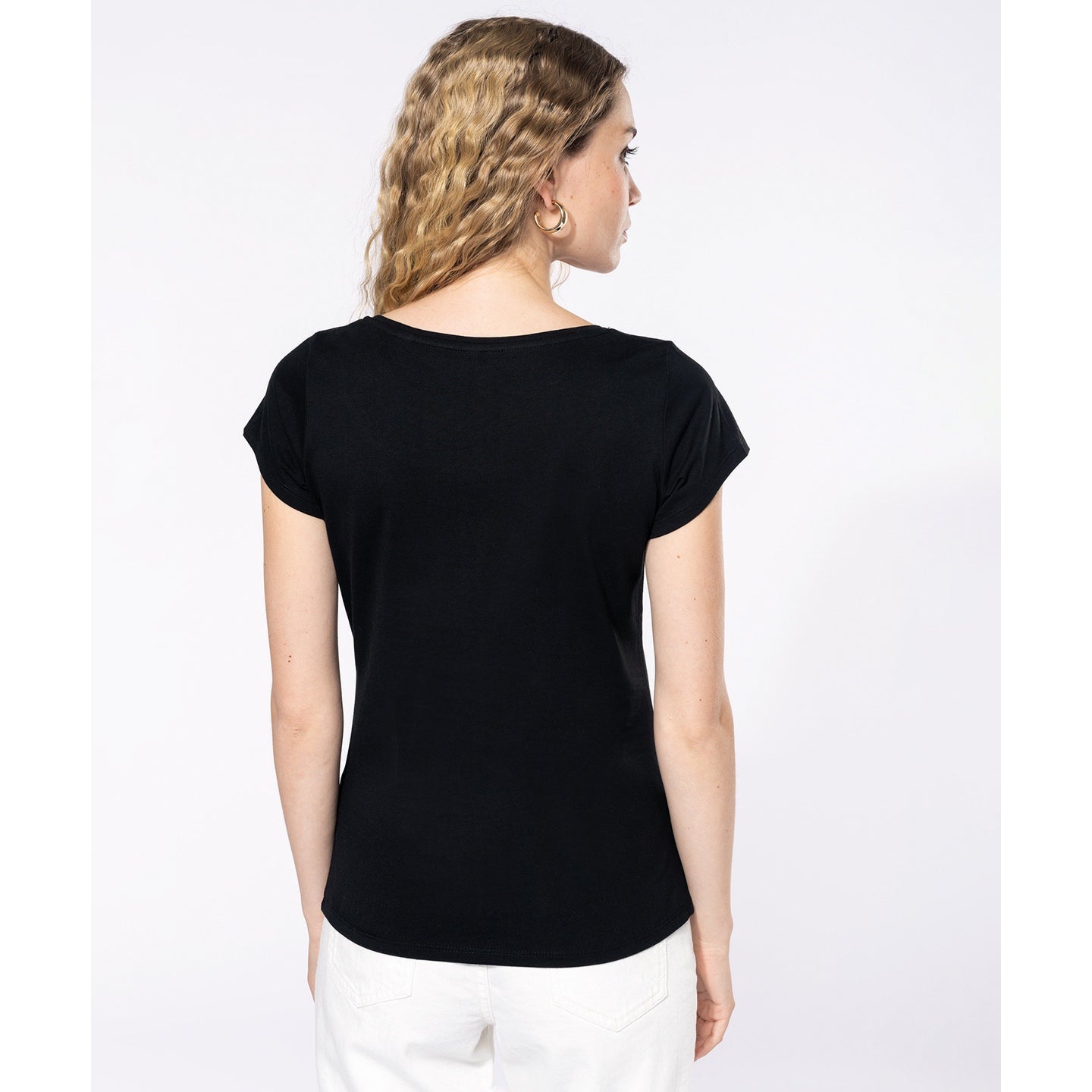 Kariban Ladies Boat Neck Short-Sleeved T-Shirt