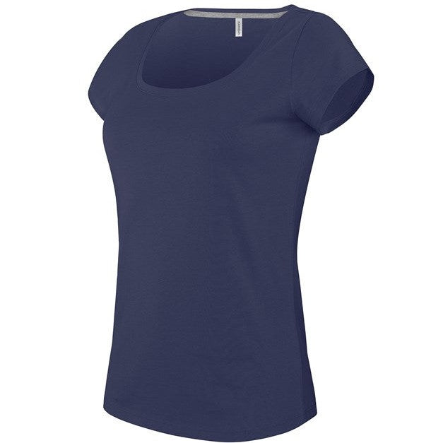 Kariban Ladies Boat Neck Short-Sleeved T-Shirt