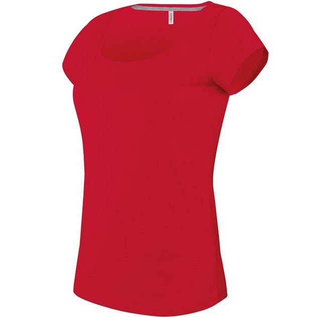 Kariban Ladies Boat Neck Short-Sleeved T-Shirt