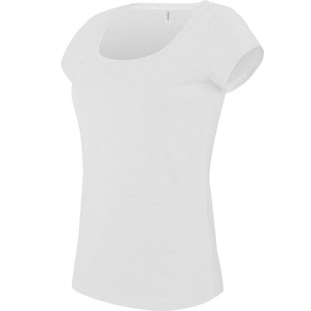 Kariban Ladies Boat Neck Short-Sleeved T-Shirt