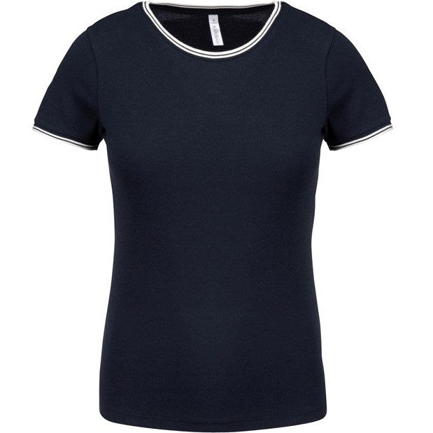 Kariban Ladies Piqué Knit Crew Neck T-Shirt