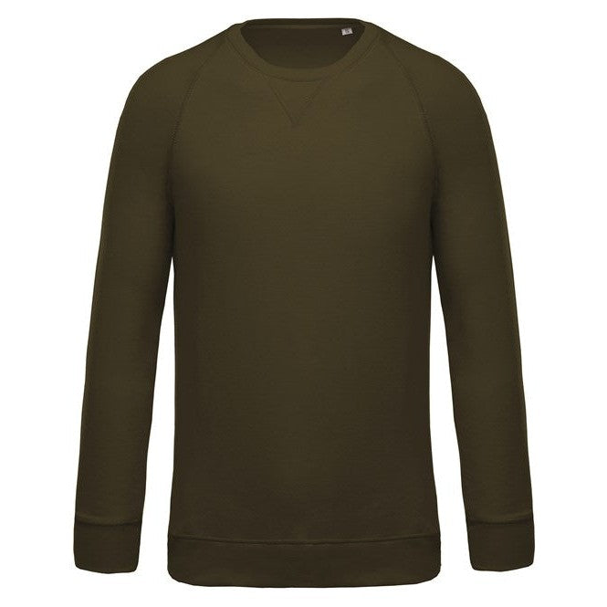 Kariban Men's Organic Cotton Crew Neck Raglan Sleeve Sweatshirt