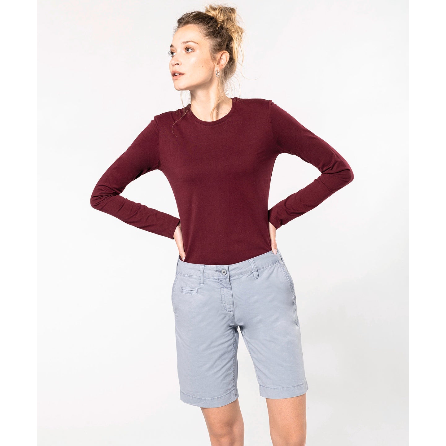 Kariban Ladies' Washed Effect Bermuda Shorts