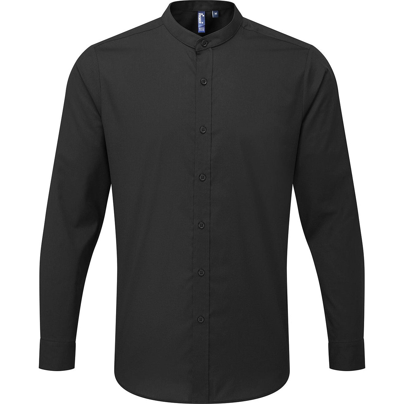 Premier Banded Collar Grandad Long Sleeve Shirt