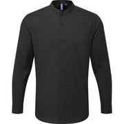 Premier Banded Collar Grandad Long Sleeve Shirt