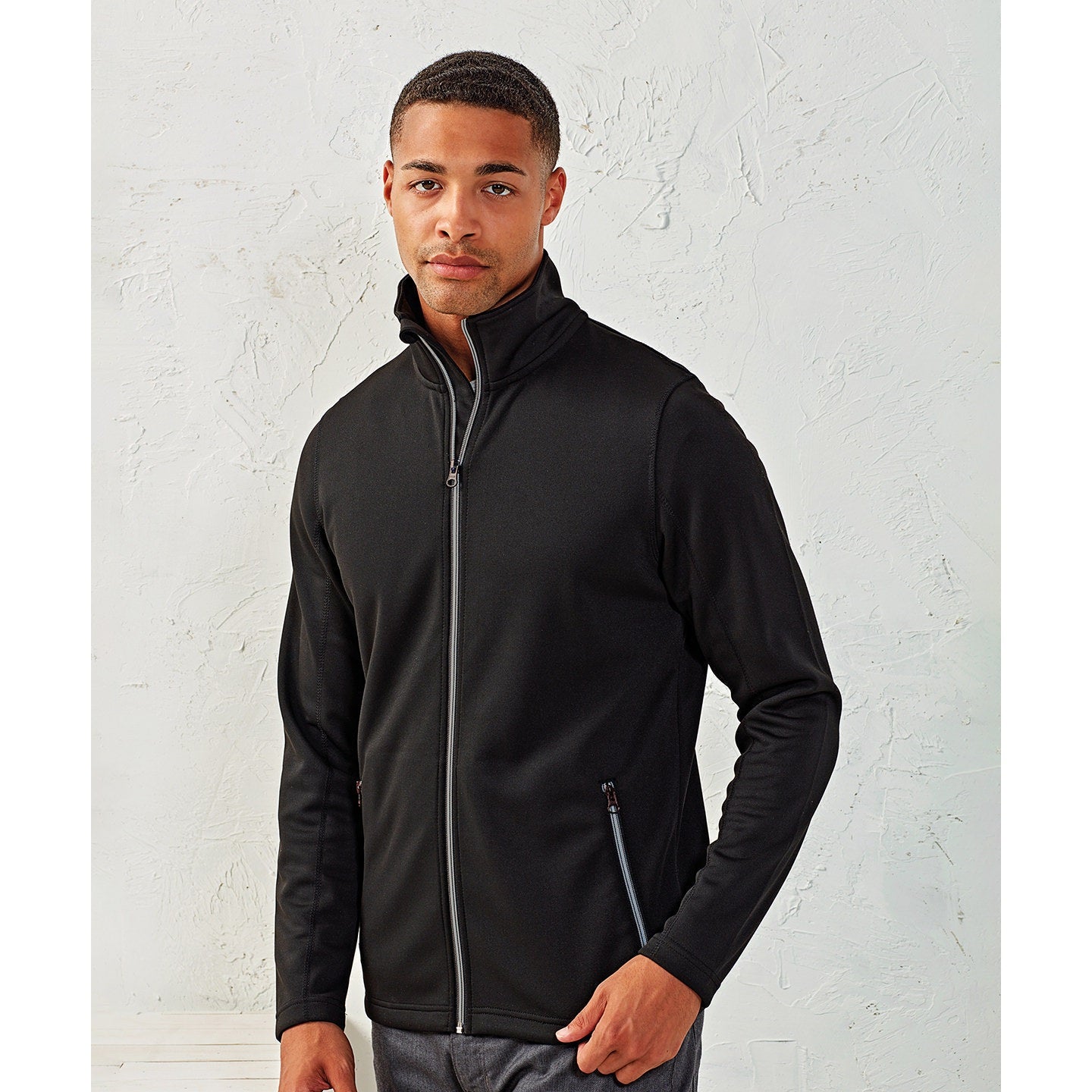 Premier Men's Spun Dyed Sustainable Zip-Through Sweatshirt
