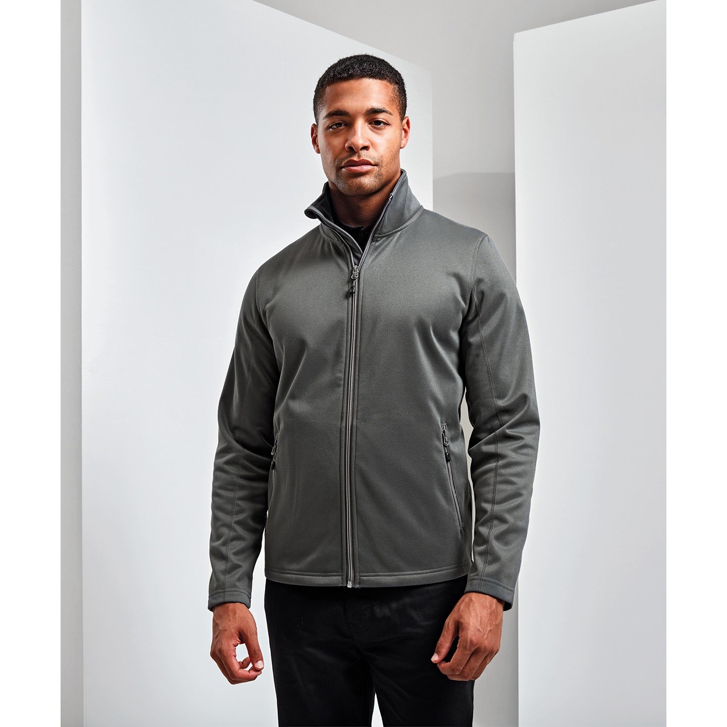 Premier Men's Spun Dyed Sustainable Zip-Through Sweatshirt