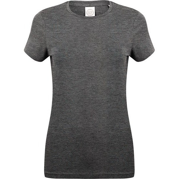 Sf Feel Good Women's Stretch T-Shirt - Heather Charcoal