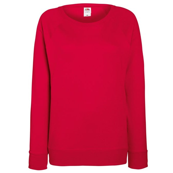 Fruit Of The Loom Women's Lightweight Raglan Sweatshirt