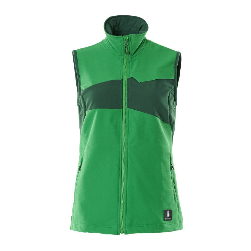 Mascot Accelerate Ladies Ultimate Stretch Light Gilet Jacket #colour_grass-green-green