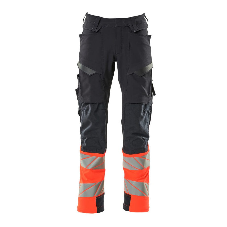 MASCOT ACCELERATE SAFE HI-VIS TROUSERS WITH KNEEPAD POCKETS MASCOT