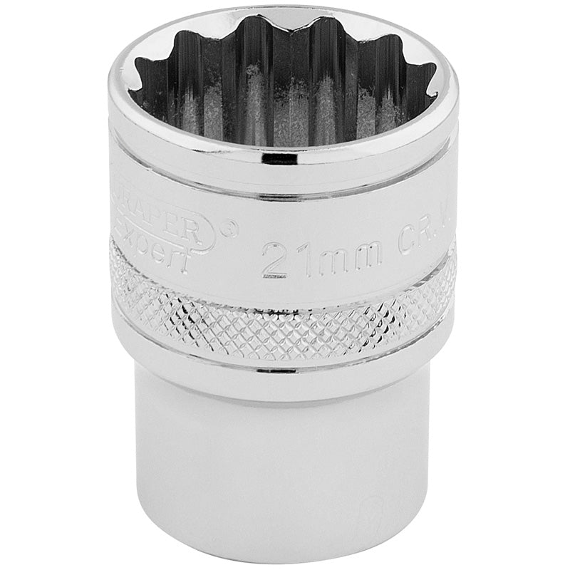 Draper 1/2" Square Drive HI-TORQ® 12 Point Socket (21mm)