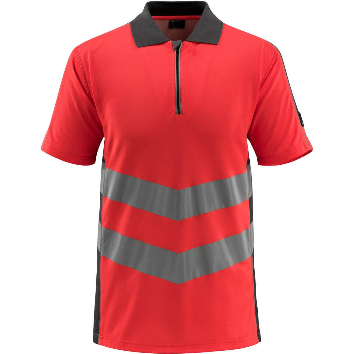 Mascot Safe Supreme Murton Polo shirt #colour_hi-vis-red-dark-anthracite
