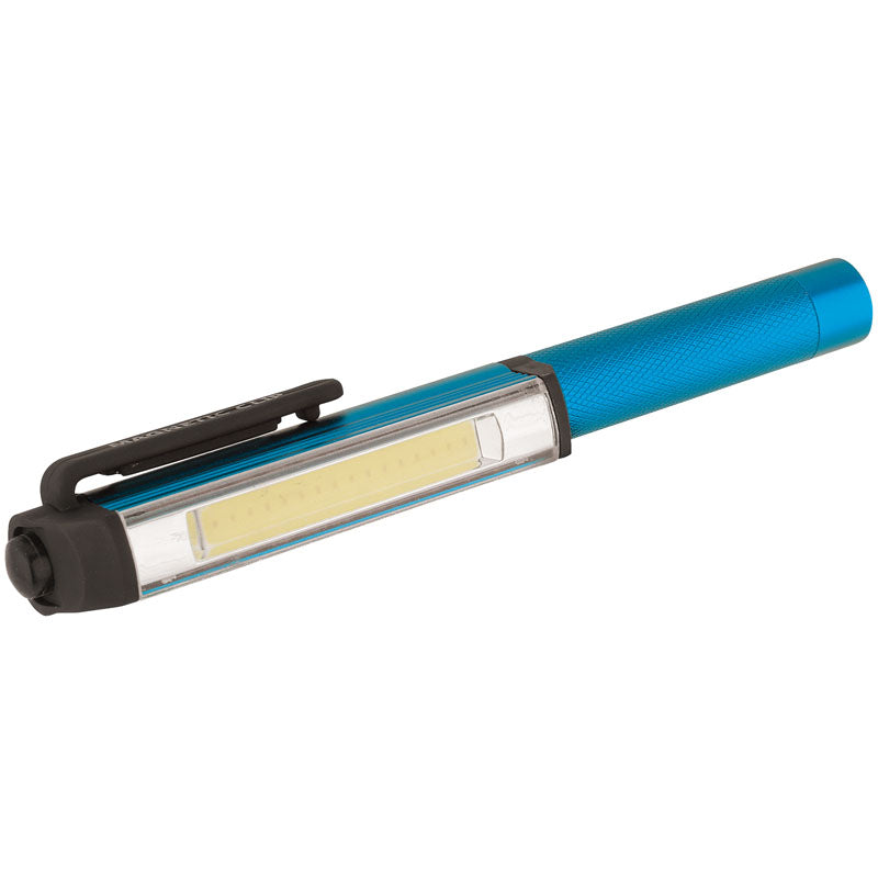 Draper COB LED Aluminium Pocket Torch (3W) (3 x AAA batteries)