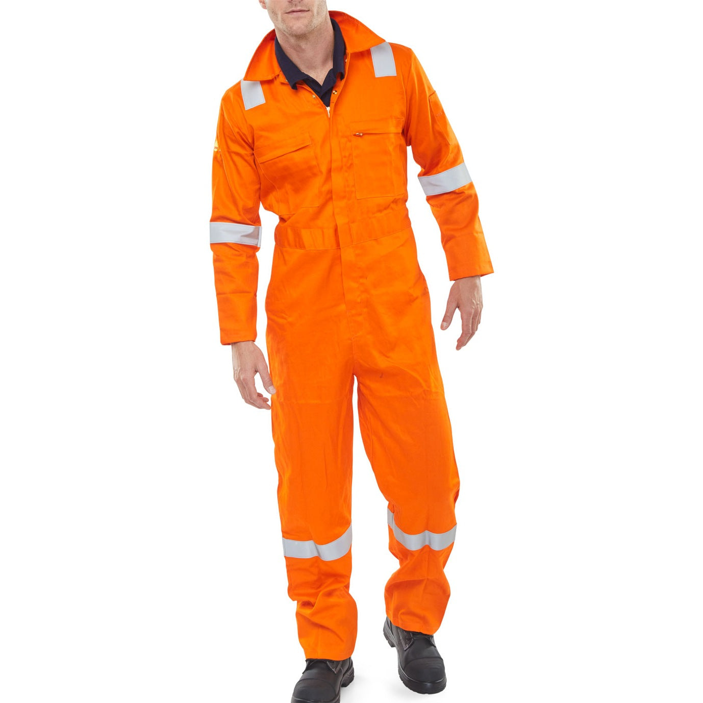 Beeswift FR Burgan Boiler Suit Anti-static Orange