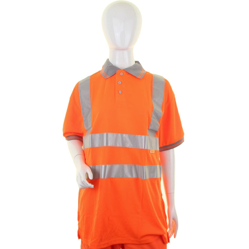 Beeswift Ladies Hi-Viz S/S Polo Orange