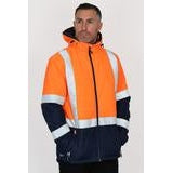 Bisley Taped Two Tone Hi-Vis Puffer Jacket