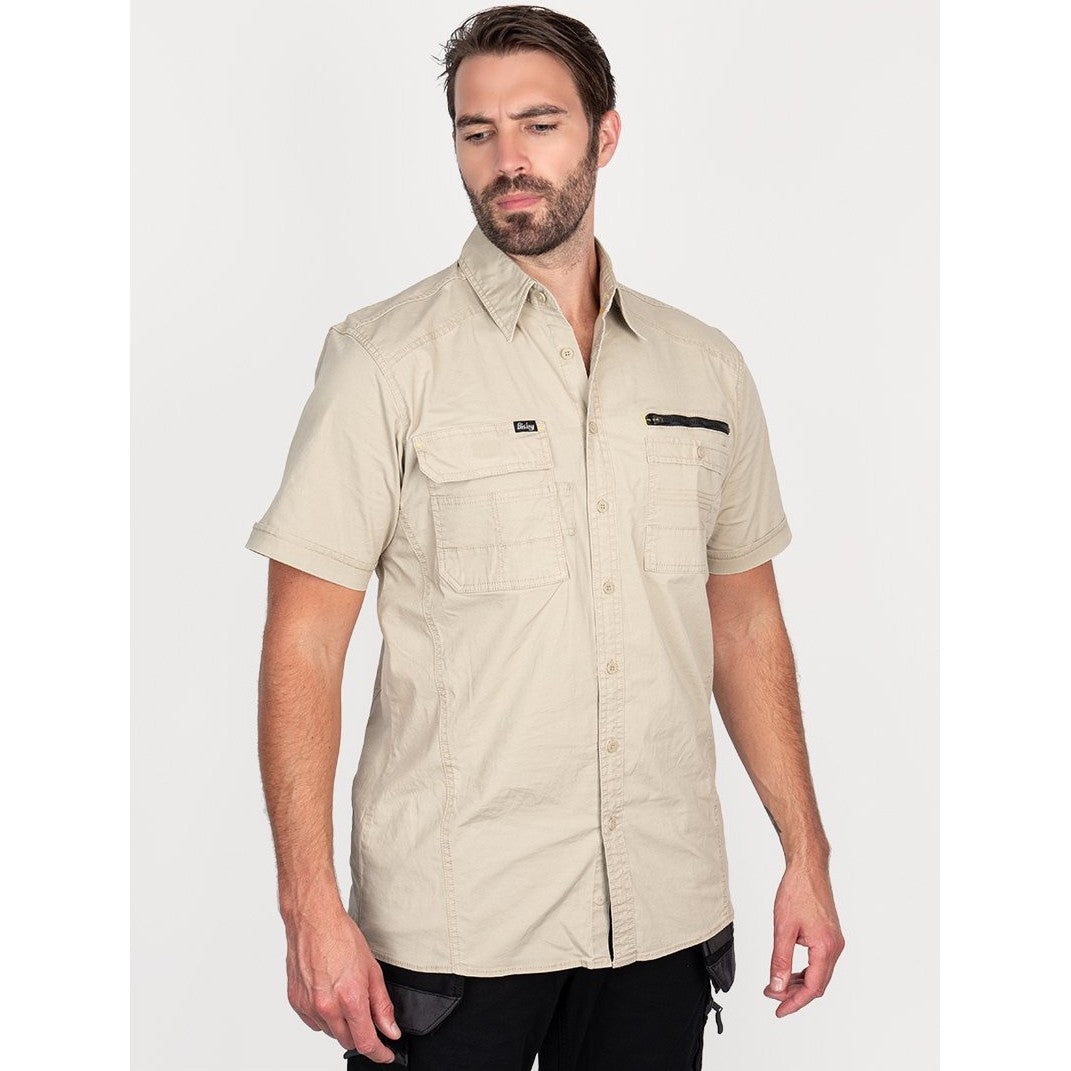 Bisley Shirt Flex & Move Short Sleeve Utility Work Shirt