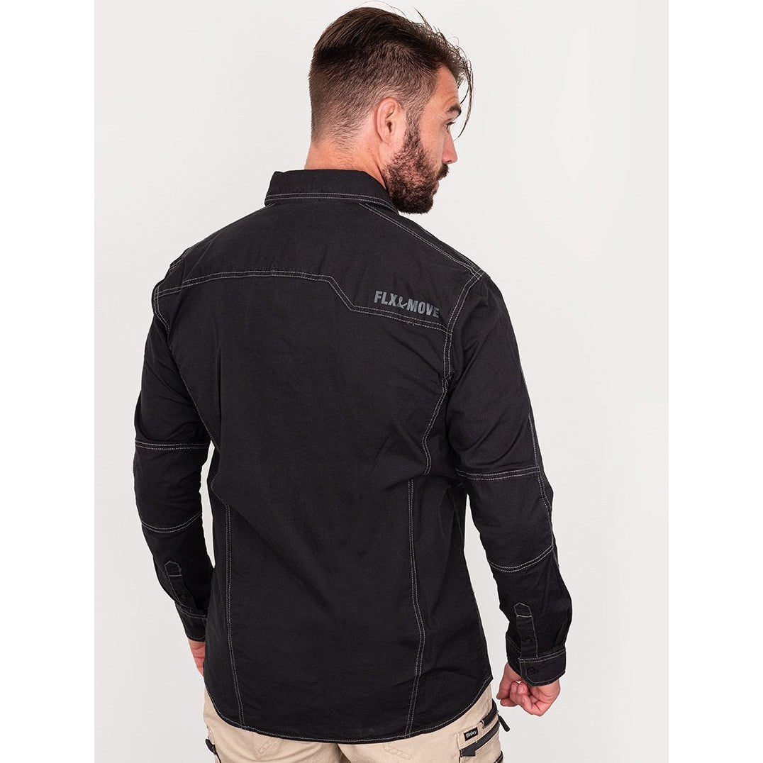 Bisley Flex & Move Long Sleeve Stretch Shirt