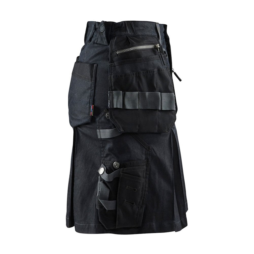 Blaklader Women's Craftsman Skirt with Stretch 7180 #colour_navy-blue-black