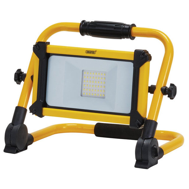 Draper Tools 230V Rechargeable Folding Site Light, 20W, 2200 Lumens