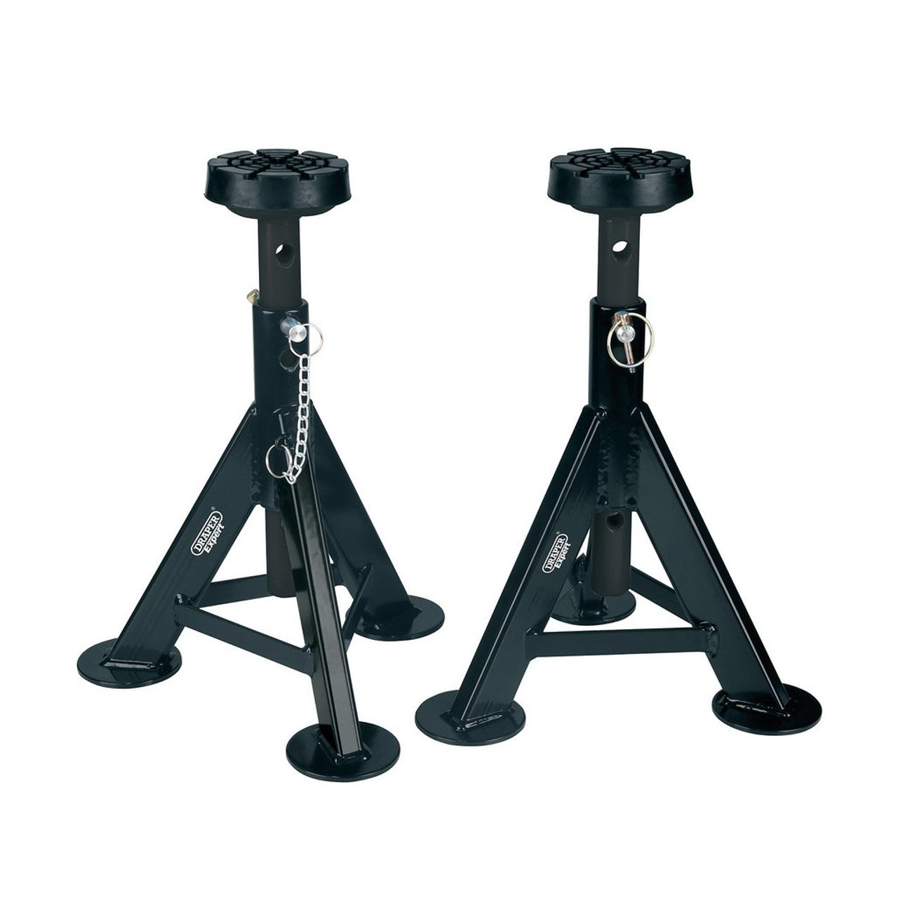 Draper Tools Draper Expert Axle Stands, 3 Tonne, Black (Pair)