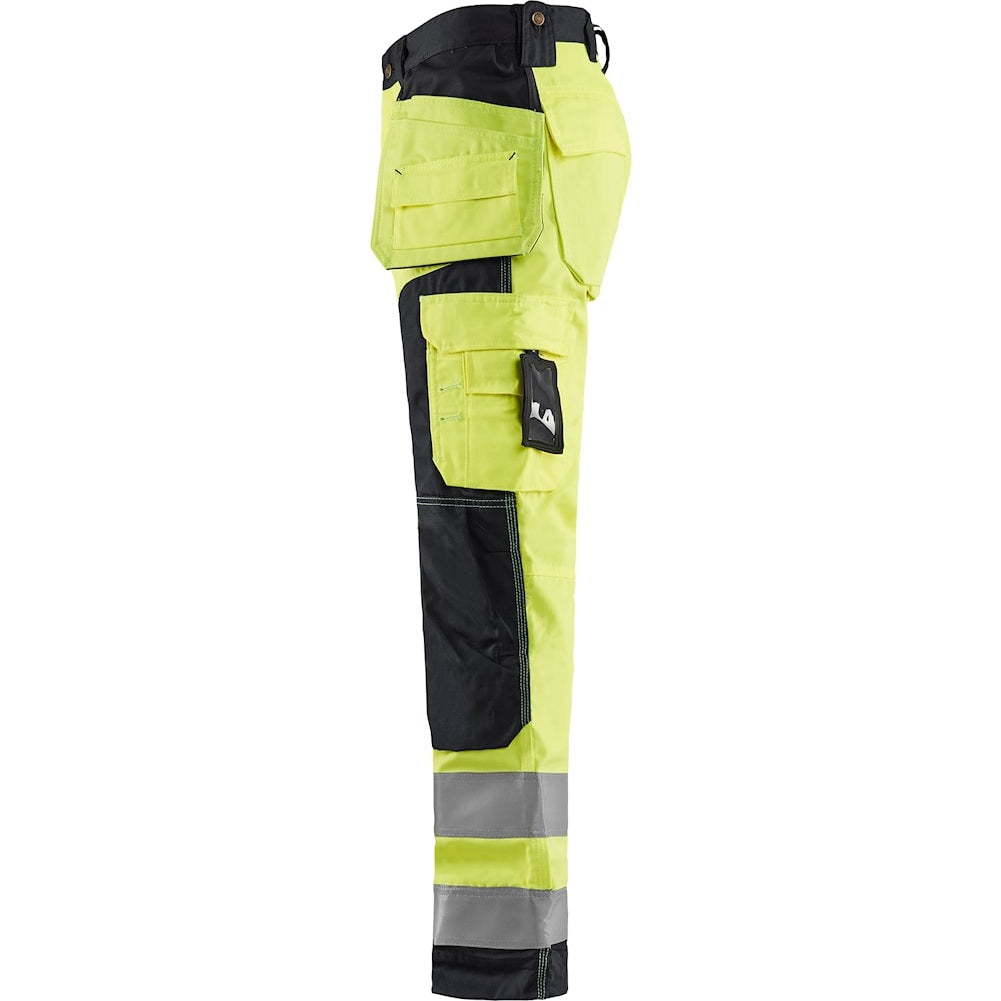 Blaklader Hi-Vis Craftsman Trousers 1568 - Hi-Vis Yellow/Black