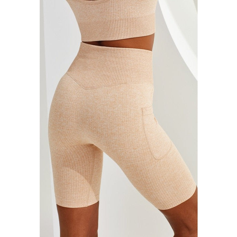 Women's TriDri® Ribbed Seamless '3D Fit' Cycle Shorts