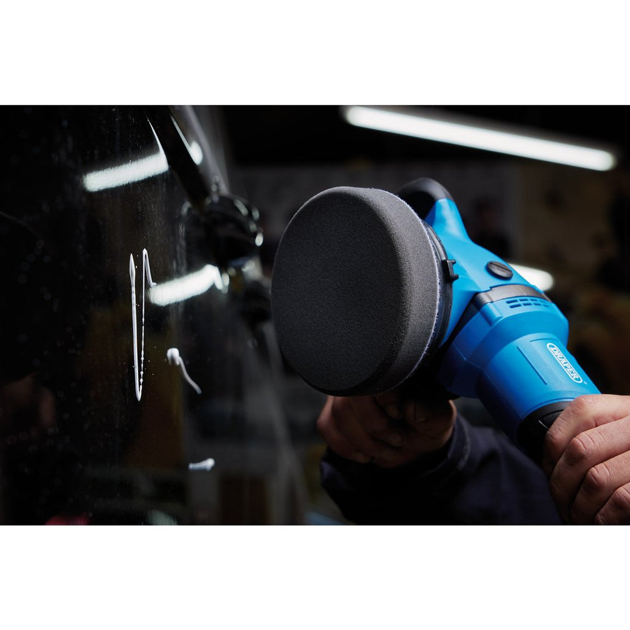 Draper Tools Finishing Pad, 125mm, Black