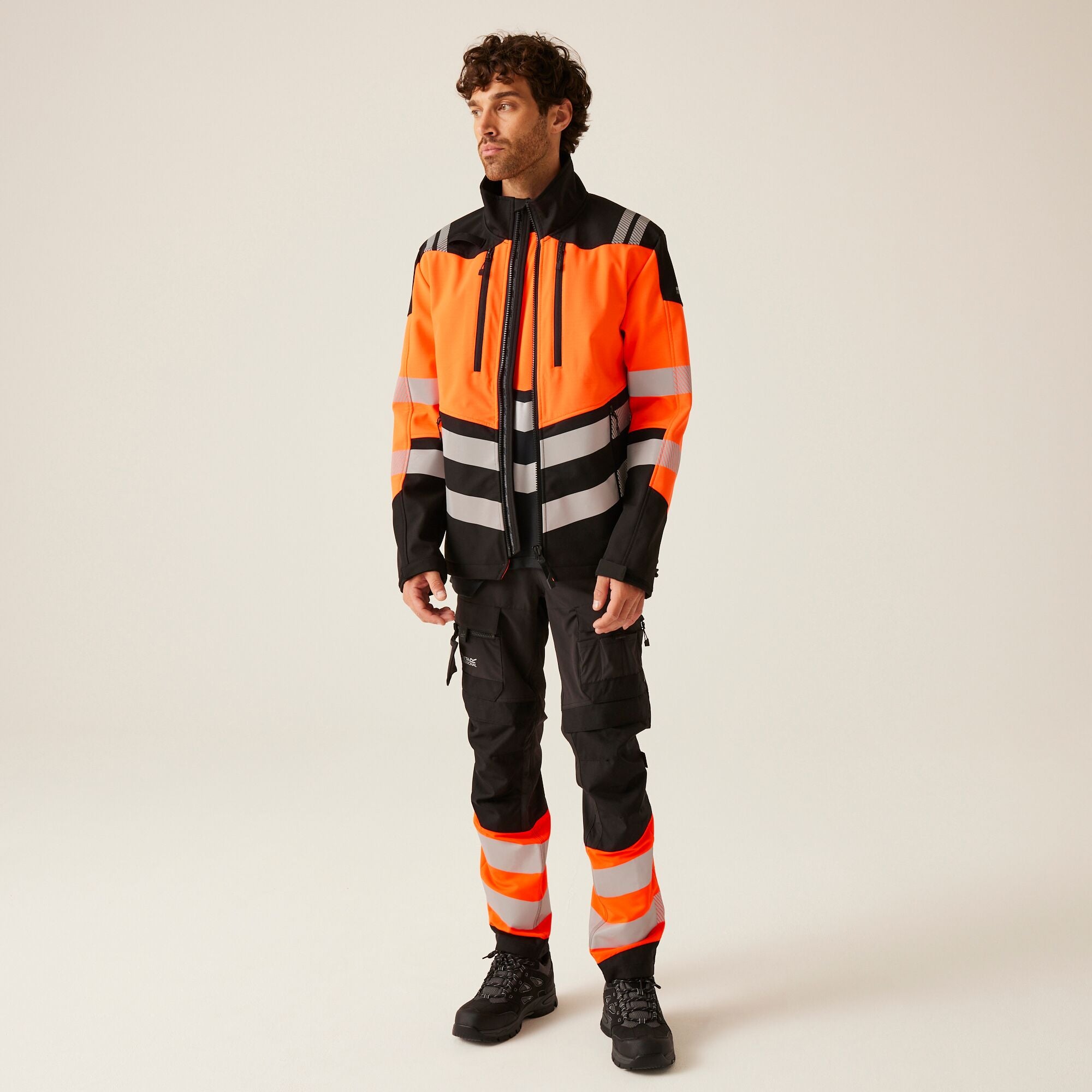 Regatta Professional Mens Hi-Vis X PRO 3 Layer Softshell Jacket - Class 2