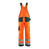 Blaklader Hi-Vis Bib Trousers 2660 - Orange/Green