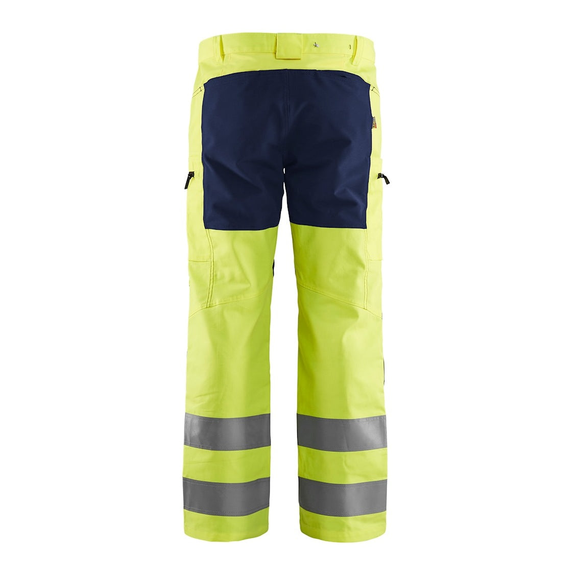 Blaklader Hi-Vis Trousers with Stretch 1585 - Hi-Vis Yellow/Navy Blue