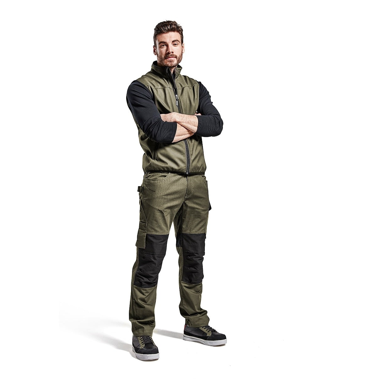 Blaklader Service Trouser with Stretch Brown/Black