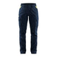 Blaklader Women's Industry Trousers Stretch 7144 #colour_dark-navy-blue-hi-vis-yellow